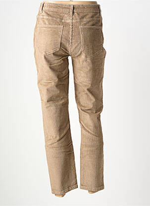 Pantalon droit stretch taille normale marron VERO MODA femme