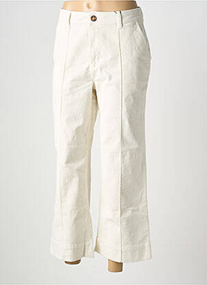 Pantalon 7/8 stretch taille normale blanc B.YOUNG femme