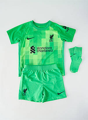 Ensemble short sérigraphie floquée vert NIKE garçon
