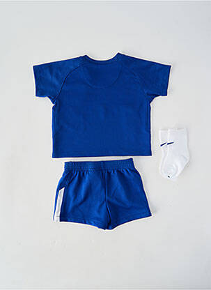Ensemble short sérigraphie floquée bleu NIKE garçon