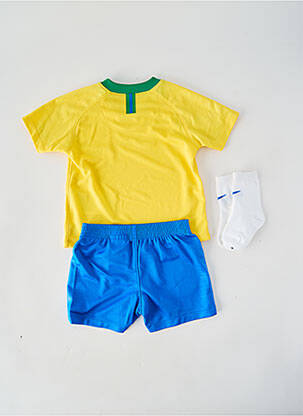 Ensemble short sérigraphie floquée jaune NIKE garçon