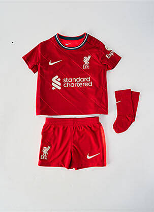 Ensemble short sérigraphie floquée rouge NIKE garçon