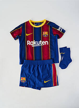 Ensemble short sérigraphie floquée bleu NIKE garçon