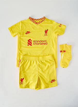Ensemble short sérigraphie floquée jaune NIKE garçon