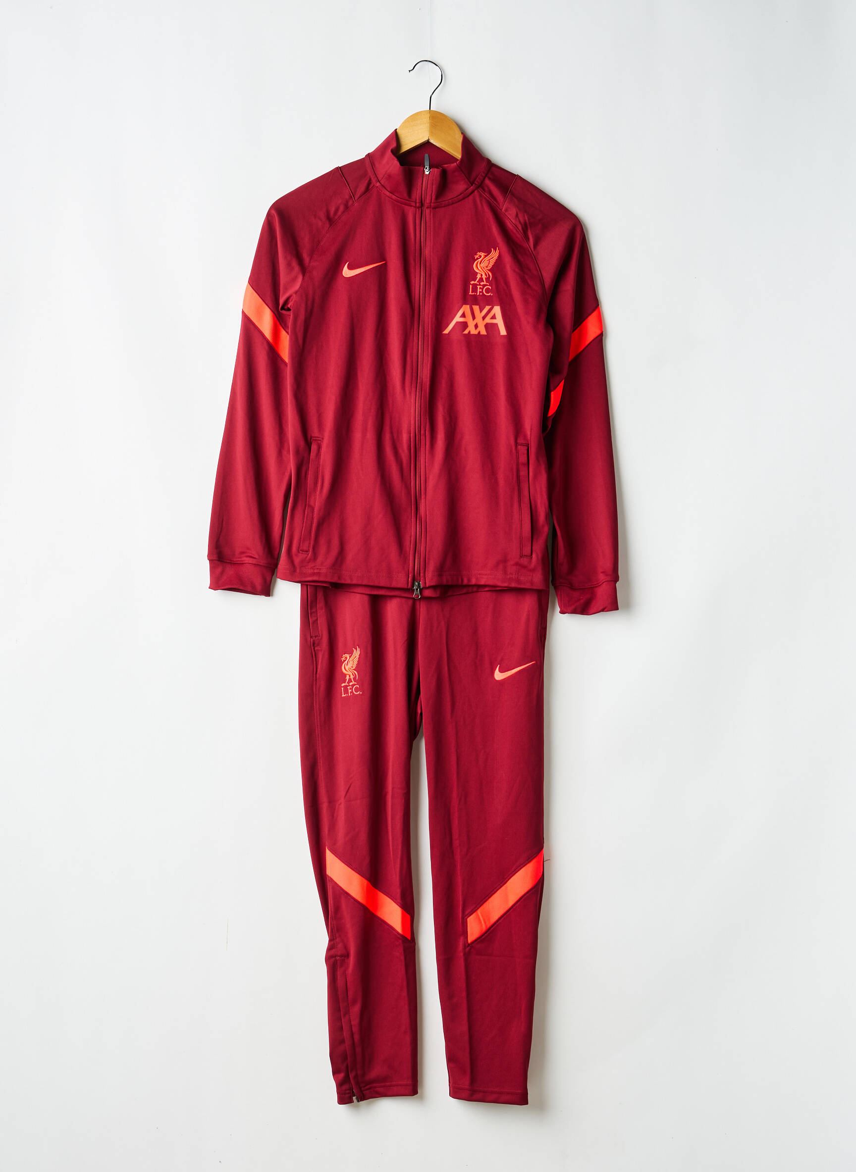 Ensemble de sport type de haut veste rouge NIKE garçon