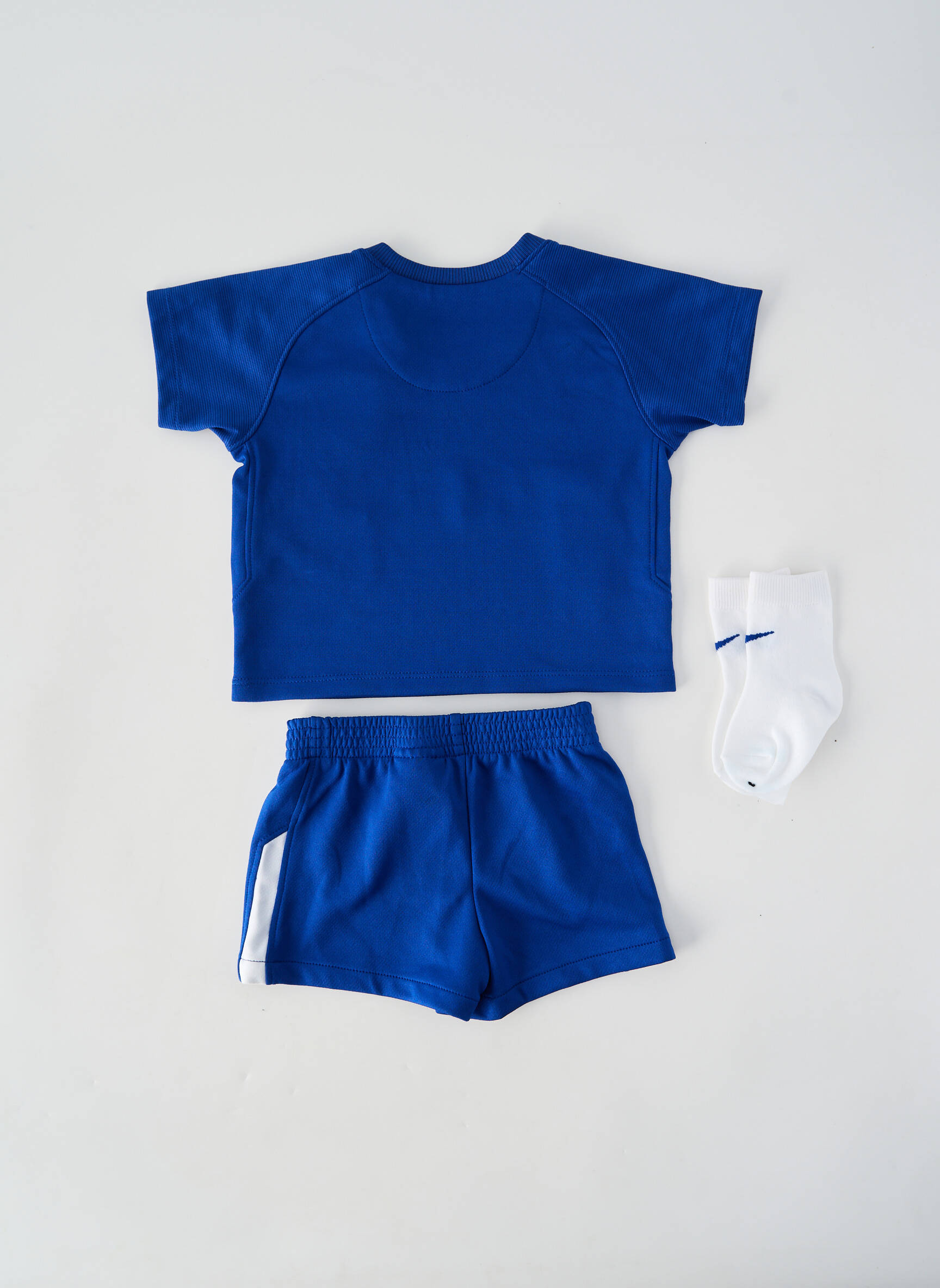 Ensemble short sérigraphie floquée bleu NIKE garçon