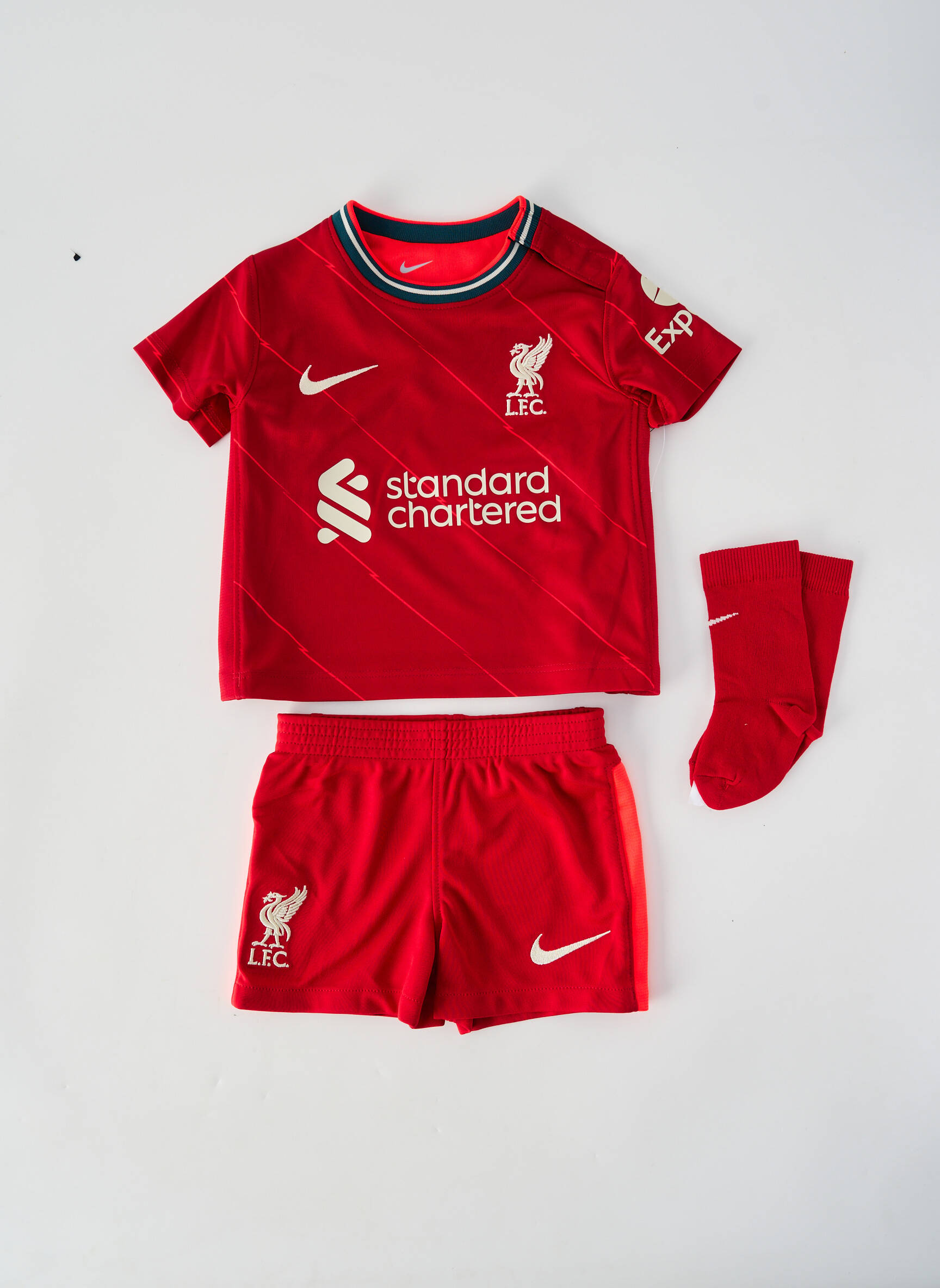 Ensemble short sérigraphie floquée rouge NIKE garçon