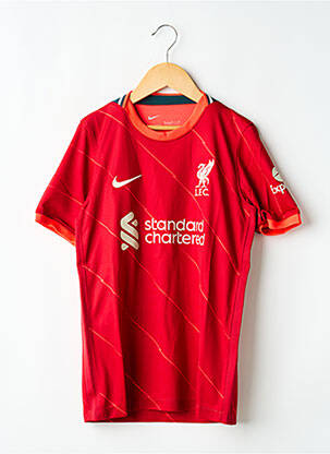 T-shirt sport football manches courtes rouge NIKE garçon