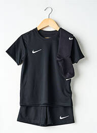 Ensemble short coupe droite noir NIKE garçon