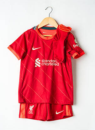 Ensemble short sérigraphie floquée rouge NIKE garçon
