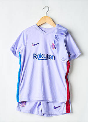 Ensemble short sérigraphie floquée violet NIKE garçon