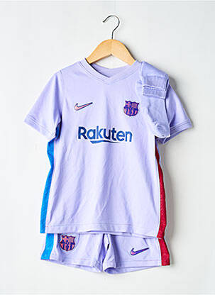 Ensemble short sérigraphie floquée violet NIKE garçon