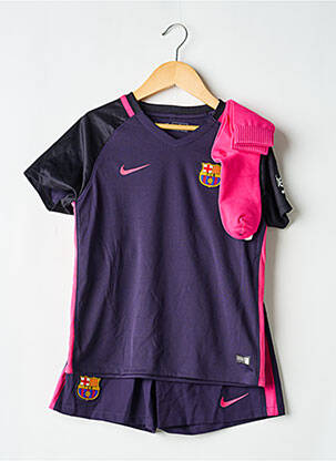 Ensemble short sérigraphie floquée violet NIKE garçon