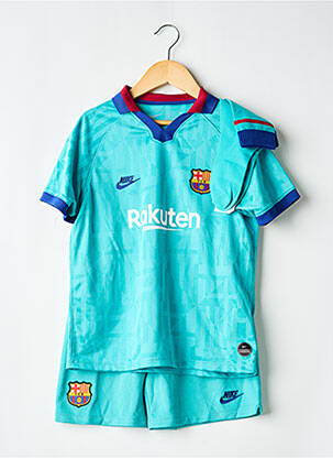 Ensemble short sérigraphie floquée bleu NIKE garçon