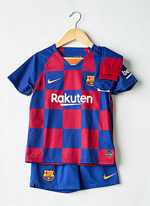 Ensemble short sérigraphie floquée bleu NIKE garçon