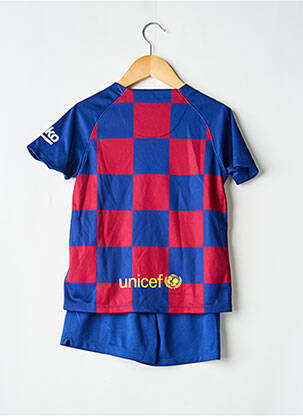Ensemble short sérigraphie floquée bleu NIKE garçon