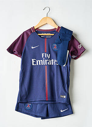 Ensemble short sérigraphie floquée bleu NIKE garçon