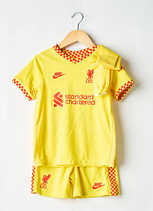 Ensemble short sérigraphie floquée jaune NIKE garçon