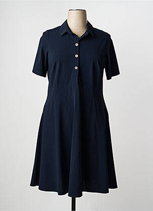 Robe mi-longue manches courtes manches courtes bleu MERI & ESCA femme