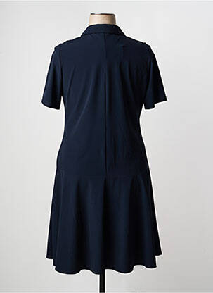 Robe mi-longue manches courtes manches courtes bleu MERI & ESCA femme