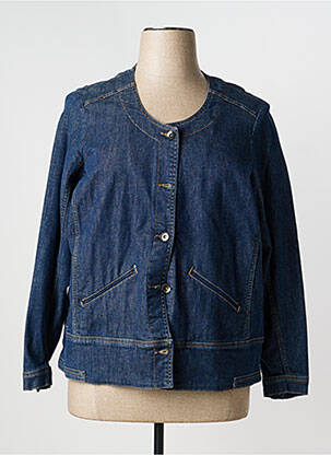 Veste casual col rond bleu MERI & ESCA femme