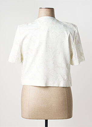 Boléro manches courtes beige MERI & ESCA femme