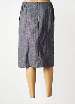 Jupe mi-longue coupe droite gris FRANCE RIVOIRE femme