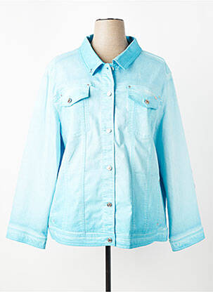 Veste casual coupe droite bleu FRED SABATIER femme