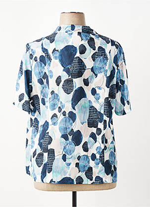 Chemisier manches courtes manches courtes bleu GUY DUBOUIS femme