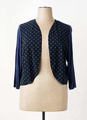 Gilet manches longues col v bleu MERI & ESCA femme