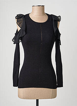 Top stretch manches longues noir GUESS femme