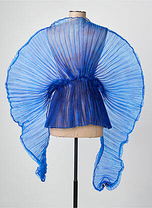 Top imprimé fantaisie manches longues bleu SISTERS OF AFRIKA femme