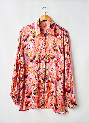 Chemisier imprimé fantaisie manches longues rose LENA TOYA femme