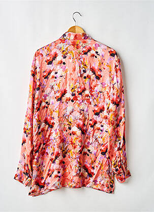 Chemisier imprimé fantaisie manches longues rose LENA TOYA femme