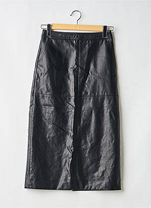 Jupe longue fermeture zip latéral noir GRACE & MILA femme