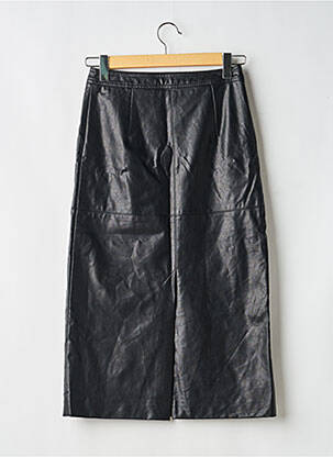 Jupe longue fermeture zip latéral noir GRACE & MILA femme