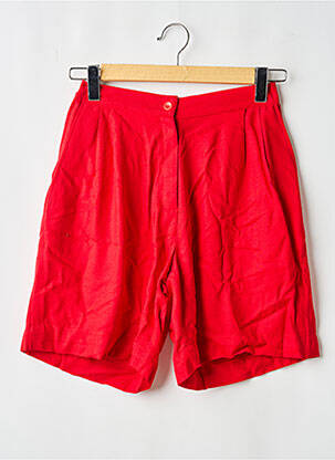 Short coupe fluide taille normale rouge BOBO femme