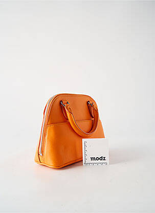 Sac multipoches orange LE TANNEUR femme