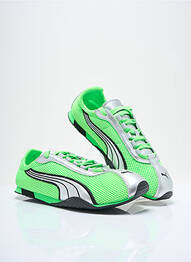 Baskets tissage satiné bout rond vert PUMA unisexe