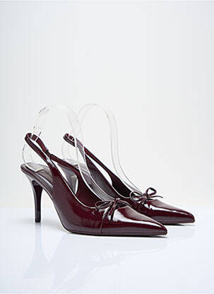 Escarpins tissage vernis talon de 7 à 9cm violet STRADIVARIUS femme