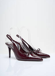 Escarpins tissage vernis talon de 7 à 9cm violet STRADIVARIUS femme