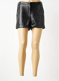 Short tissage simili-cuir taille normale noir VERO MODA femme