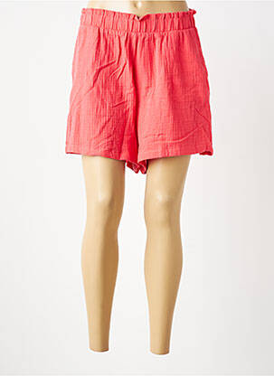 Short coupe droite rose VERO MODA femme
