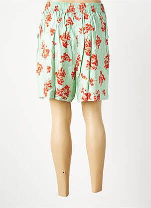 Bermuda taille élastique vert ICHI femme
