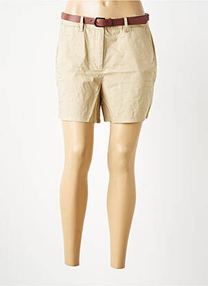 Short fermeture zippée sous rabat boutonné beige VERO MODA femme