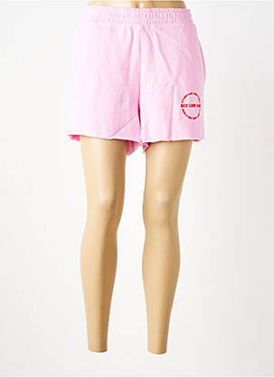 Short coupe droite rose NOISY MAY femme