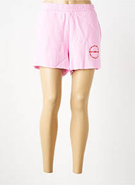 Short coupe droite rose NOISY MAY femme