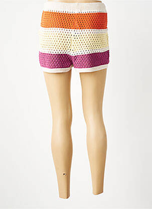Short coupe droite orange VERO MODA femme