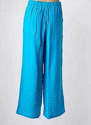 Pantalon large tissage crêpe taille normale bleu VERO MODA femme