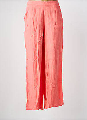 Pantalon large tissage crêpe taille normale rose VERO MODA femme